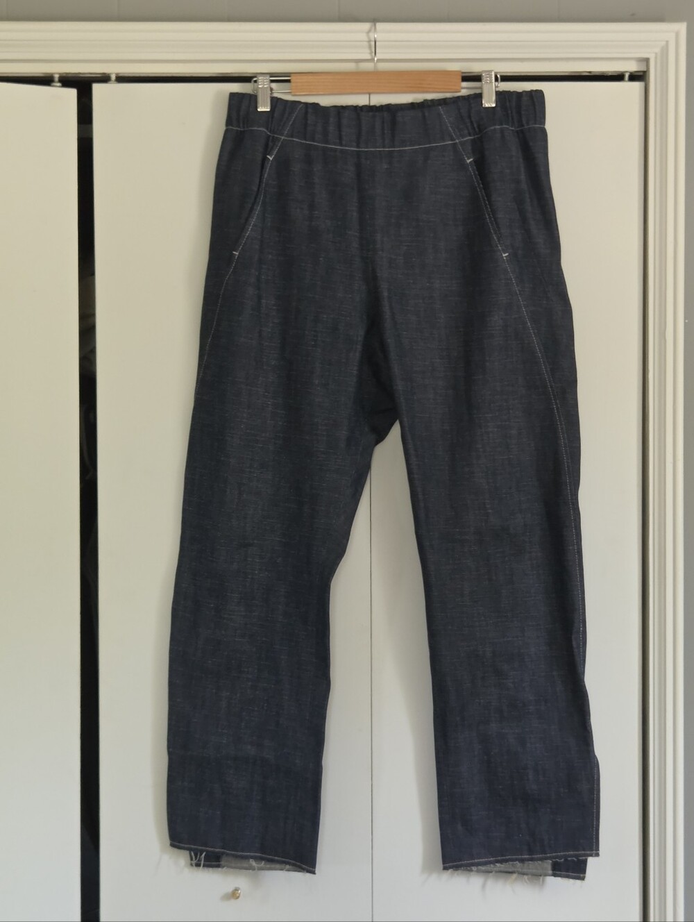 Zero + Maria Cornejo Dark Indigo Straight Leg Pants
